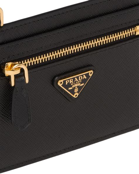 prada card holder with strap